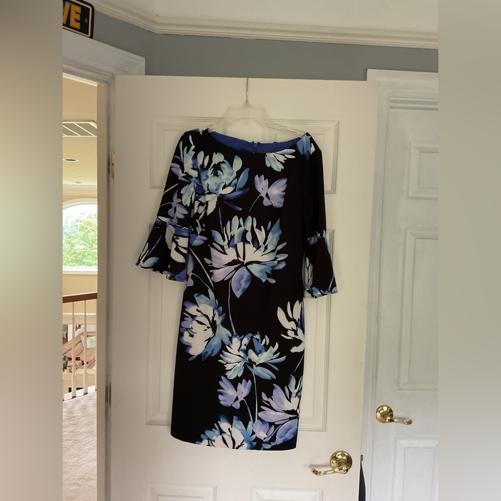 Floral Black and Blue Women's Skirt